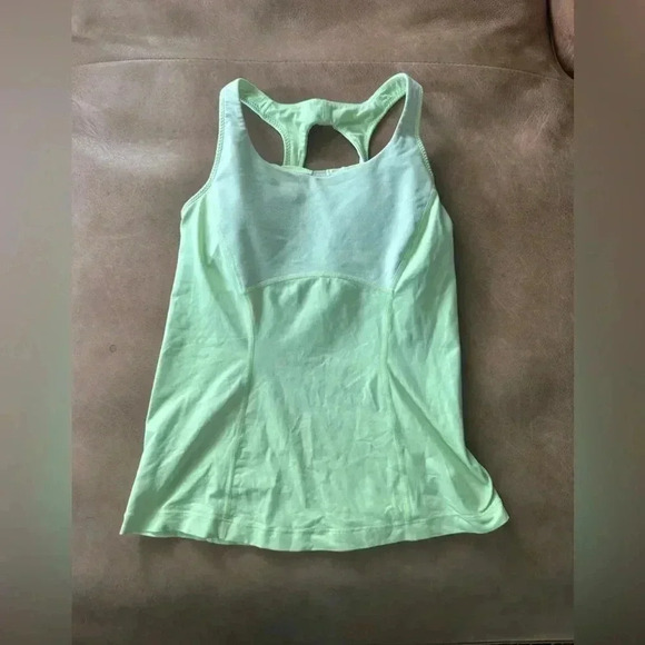 Lululemon Yellow Padded Tank Size Small - Picture 2 of 8